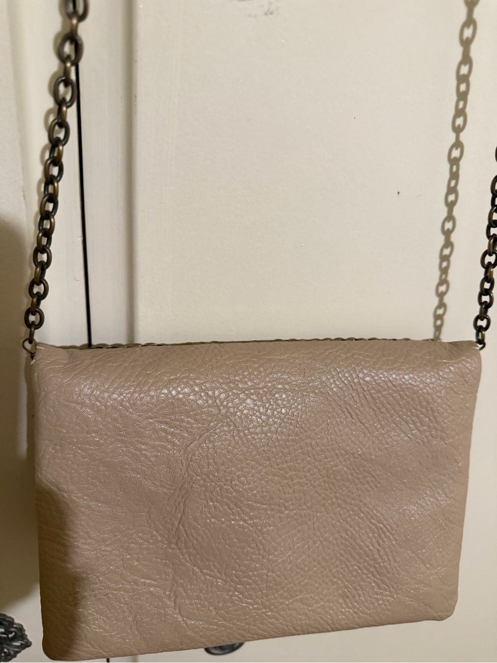 Street level Studded Leather Crossbody Bag in Light tan / cream - Picture 4 of 4